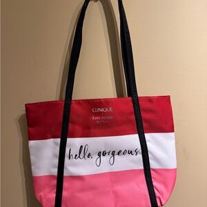 Clinique x Kate Spade "Hello Gorgeous" Limited Edition Tote EUC